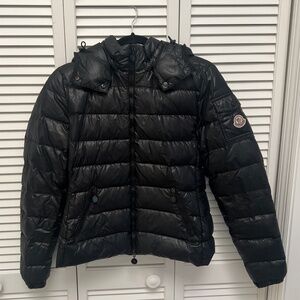 Women's Moncler Short Down Jacket w/ Removable Hood in Size 0